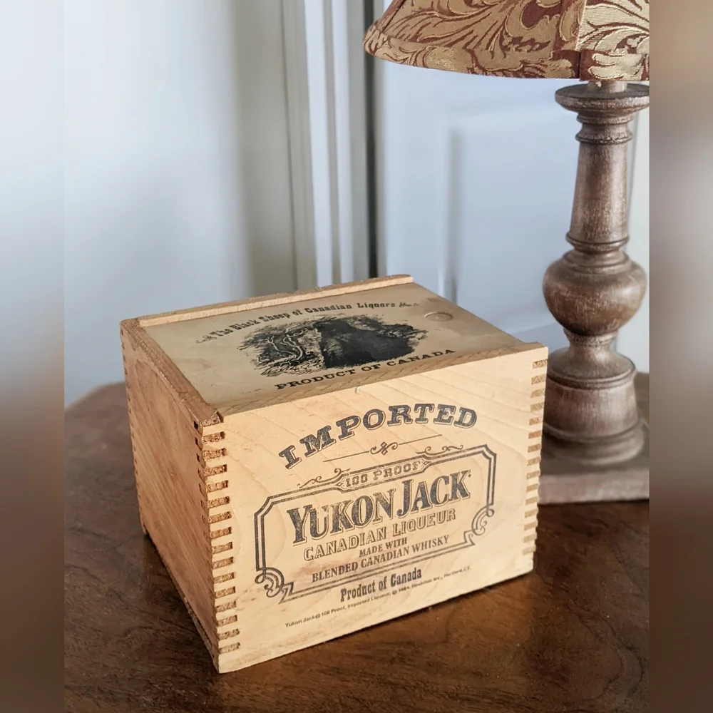 Yukon Jack Wooden Box Product Of Canada